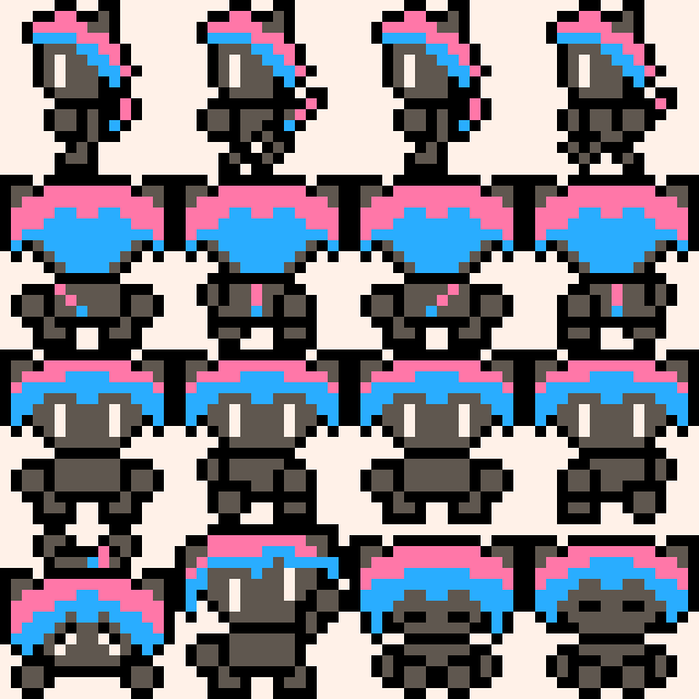 Mipton sprite sheet! A Spritesheet of Mipton